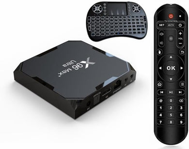 X96 Max Plus Ultra TV Box Android 11 Amlogic  Dual Wi-Fi, 4GB 64GB + Keyboard