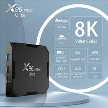 Load image into Gallery viewer, X96 Max Plus Ultra TV Box Android 11 Amlogic  Dual Wi-Fi, 4GB 64GB