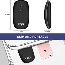 Load image into Gallery viewer, LED Wireless Mouse, Rechargeable Slim Wireless Silent Mouse, Bluetooth / USB