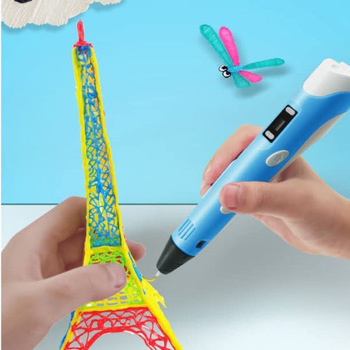 3D Pen Kit with Intelligent LED Display and USB Charging