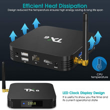 Load image into Gallery viewer, TX6 Android 9.0 TV Box 4GB DDR3 64GB