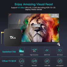 Load image into Gallery viewer, TX6 Android 9.0 TV Box 4GB DDR3 64GB