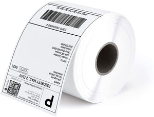 4” X 6” Direct Thermal Shipping Labels White Mailing Self-Adhesive - 2 Pack