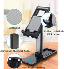 Load image into Gallery viewer, Adjustable Cell Phone / Tablet Stand, Phone Stand for Desk