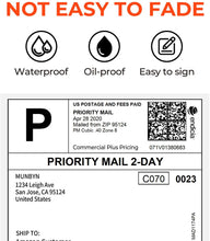 Load image into Gallery viewer, 4” X 6” Direct Thermal Shipping Labels White Mailing Self-Adhesive - 2 Pack