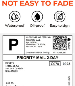 4” X 6” Direct Thermal Shipping Labels White Mailing Self-Adhesive - 2 Pack