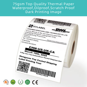 4” X 6” Direct Thermal Shipping Labels White Mailing Self-Adhesive - 2 Pack