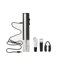 Load image into Gallery viewer, Electric Wine Opener, Rechargeable Automatic Corkscrew Wine Bottle Opener with Gift Bag