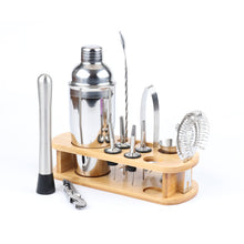 Load image into Gallery viewer, Mixology Bartender Kit with Stand | Bar Set Cocktail Shaker Set for Drink Mixing  - 16 Pieces