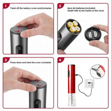 Load image into Gallery viewer, Electric Wine Opener, Rechargeable Automatic Corkscrew Wine Bottle Opener with Gift Bag