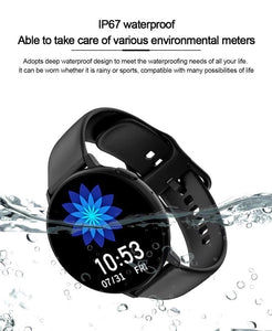 Q16 ip67 Waterproof Fitness Tracker Blood Pressure Smart Wrist Watch - Black