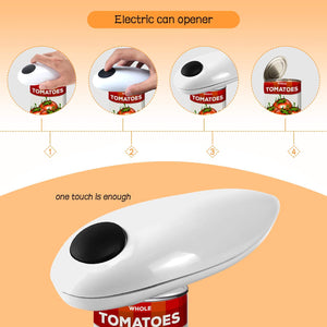 Electric Can Opener, Safe Smooth No Sharp Edges Can Opener