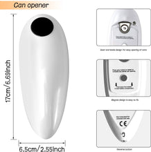 Load image into Gallery viewer, Electric Can Opener, Safe Smooth No Sharp Edges Can Opener