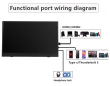 Load image into Gallery viewer, Portable monitor 15.6 4k - Computer LCD Screen Display 1080p for Laptop, Desktop etc. with Protective Case