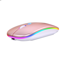 Load image into Gallery viewer, LED Wireless Mouse, Rechargeable Slim Wireless Silent Mouse, 2.4G Portable USB