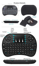 Load image into Gallery viewer, Rii i8 Mini Wireless Keyboard -  Backlit,