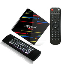 Load image into Gallery viewer, H96 Max Plus Android 9.0 TV Box,  4GB RAM 64GB ROM with MX3 Keyboard