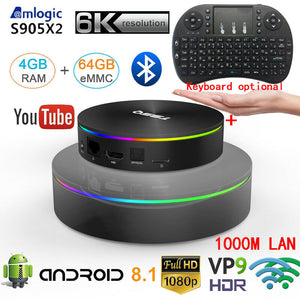 T95Q Android TV Box Amlogic S905X2 Android 9.0 OS Smart TV Box 4GB 64GB with Keyboard