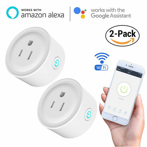 Smart Plug Mini WiFi Outlet Wireless Socket Compatible with Alexa, Echo,Google Home