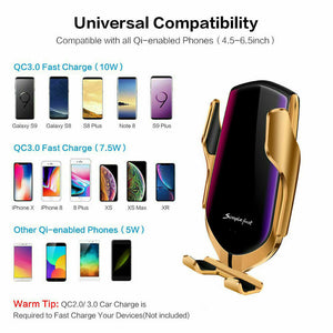 Wireless Infrared Car Charger for Apple & Android Phones