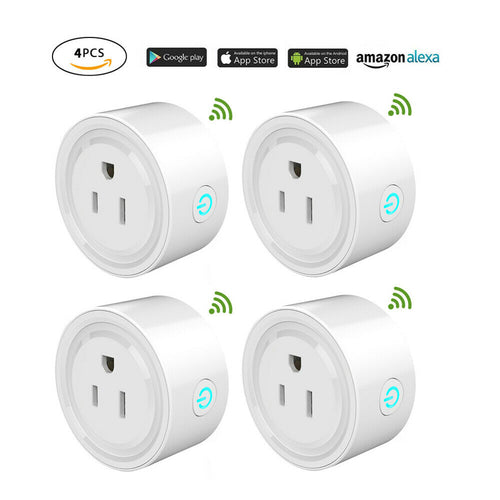Smart Plug Mini WiFi Outlet Wireless Socket Compatible with Alexa, Echo,Google Home