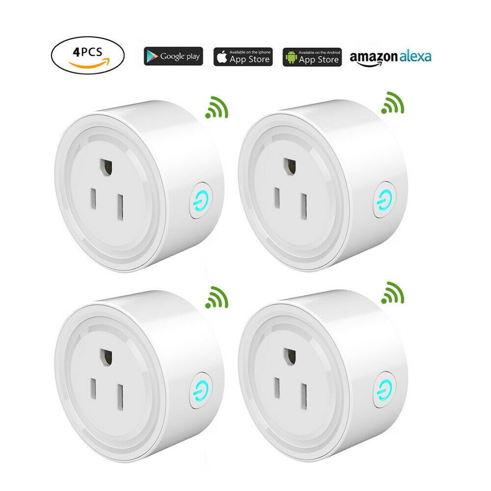 Smart Plug Mini WiFi Outlet Wireless Socket Compatible with Alexa, Echo,Google Home