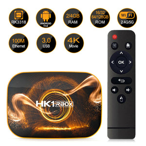 HK1 RBOX Pro Smart TV BOX Android 11.0 Quad Core 4K UHD 5G WIFI Streamer Player