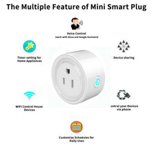 Load image into Gallery viewer, Smart Plug Mini WiFi Outlet Wireless Socket Compatible with Alexa, Echo,Google Home